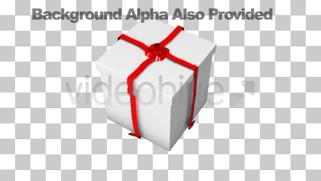 Opening a Wrapped Gift with Alpha Channel Box - Download Videohive 2521375