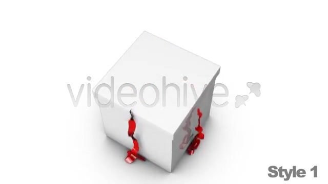 Opening a Wrapped Gift with Alpha Channel Box - Download Videohive 2521375