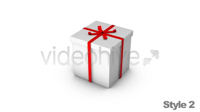 Opening a Wrapped Gift with Alpha Channel Box - Download Videohive 2521375