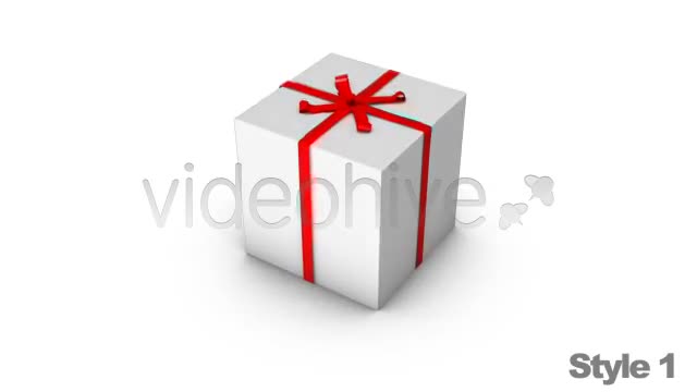 Opening a Wrapped Gift with Alpha Channel Fold Videohive 2517176 Motion Graphics Image 1