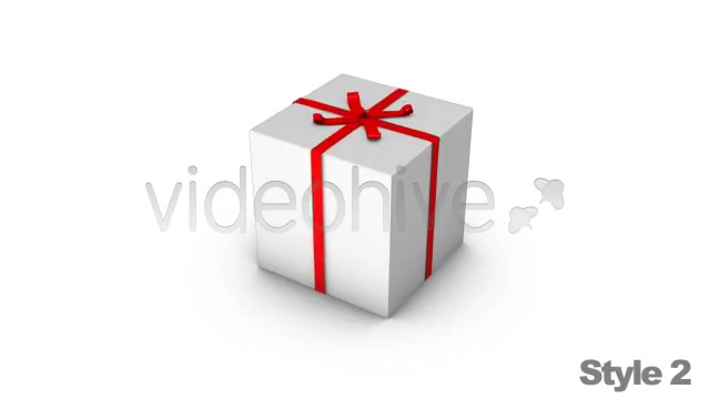 Opening a Wrapped Gift with Alpha Channel Fold Videohive 2517176 Motion Graphics Image 4