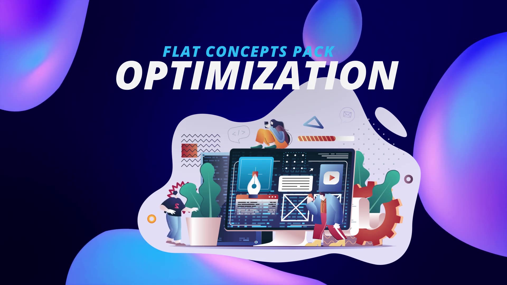Optimization Flat Concept Videohive 30816887 After Effects Image 3