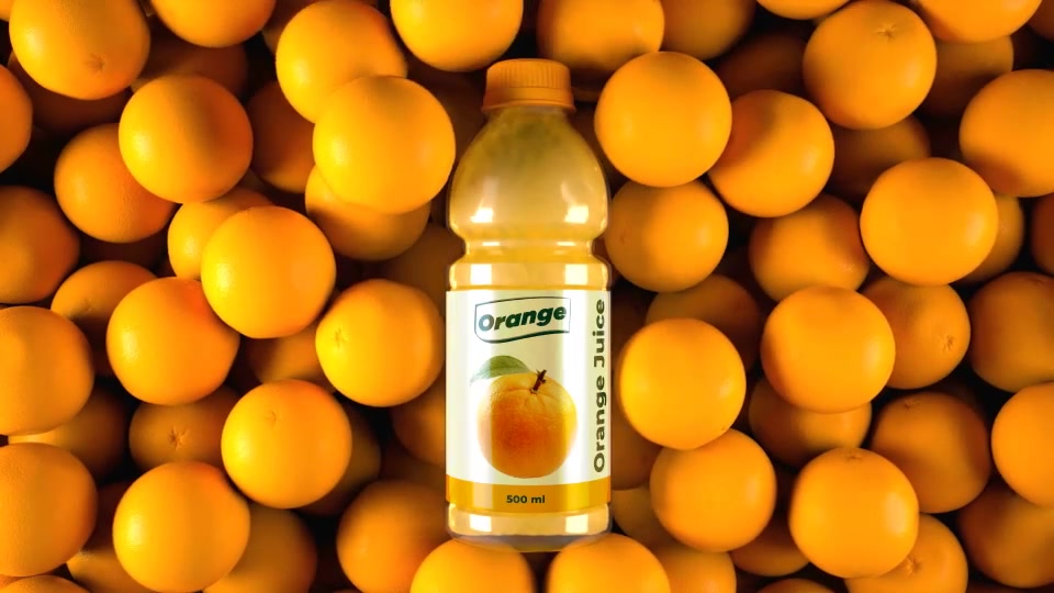 Orange Juice Bottle Label Mockup 4K Videohive 30169025 After Effects Image 4