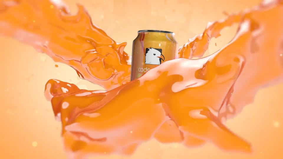 Orange Juice Splash With Can Element 3D Videohive 23485947 After Effects Image 2