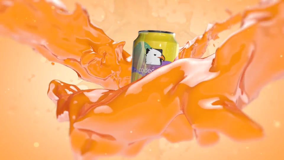 Orange Juice Splash With Can Element 3D Videohive 23485947 After Effects Image 7
