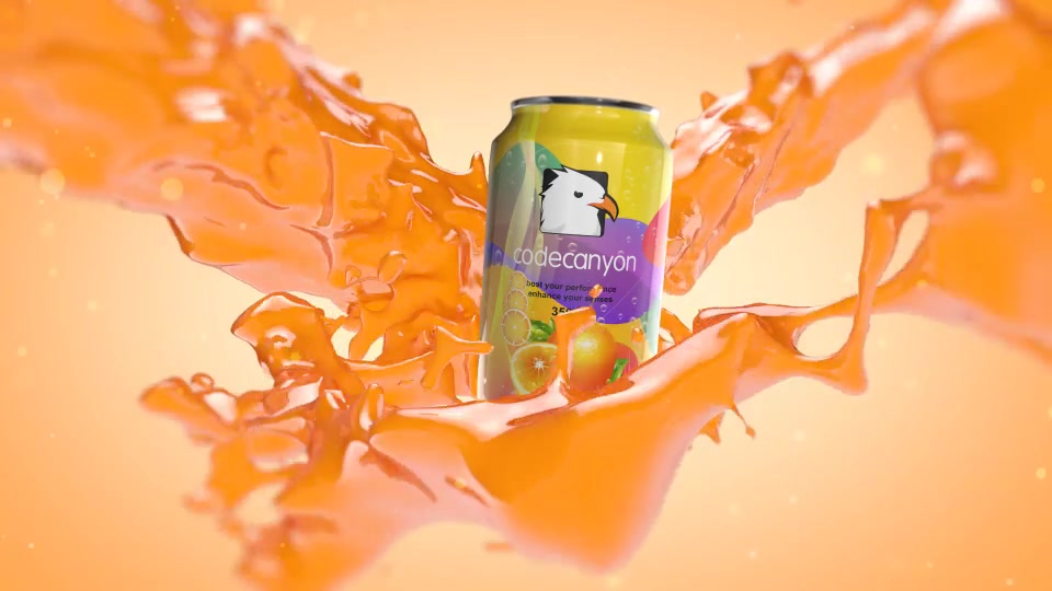 Orange Juice Splash With Can Element 3D Videohive 23485947 After Effects Image 8