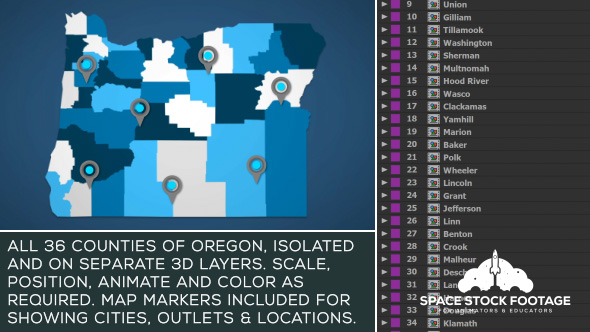 Oregon Map Kit - Download Videohive 20856707