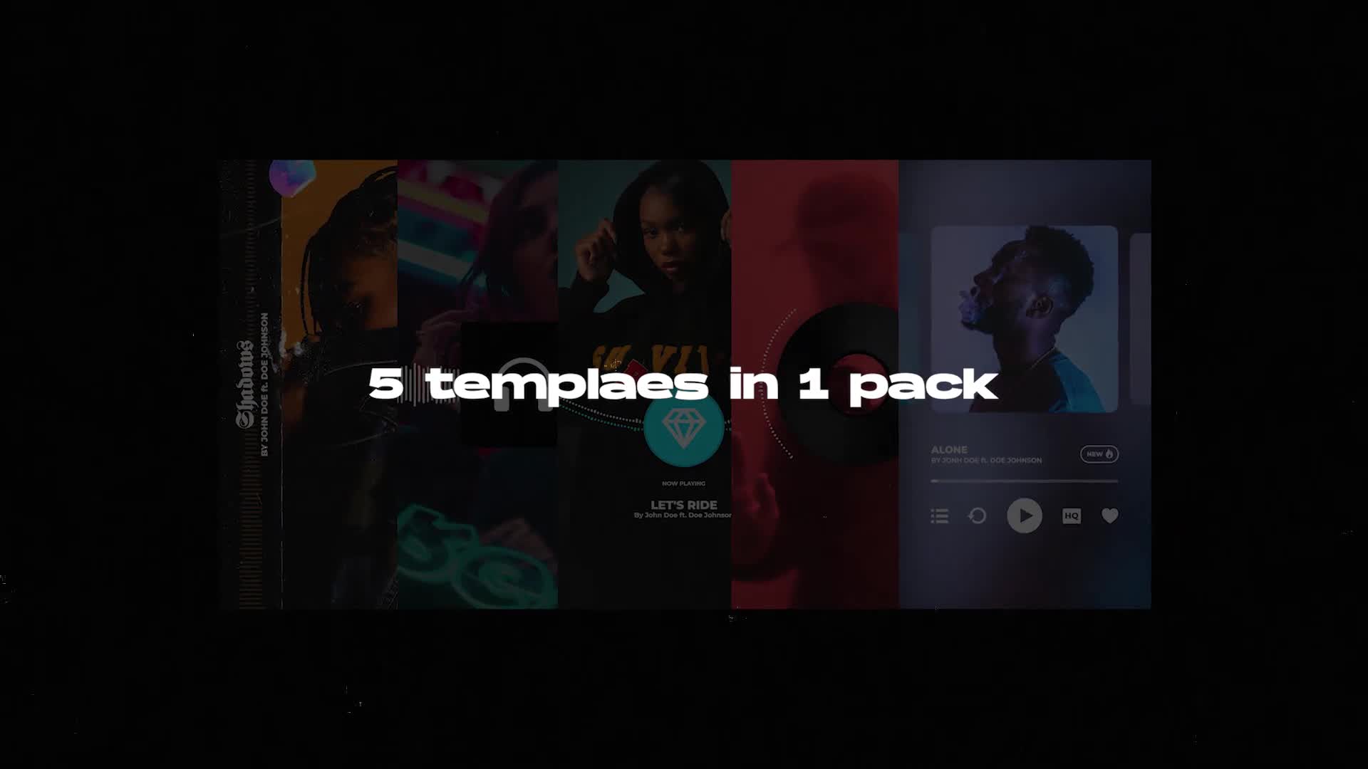 Origin — Instagram Stories music visualizer template pack for After Effects Videohive 38587352 After Effects Image 1