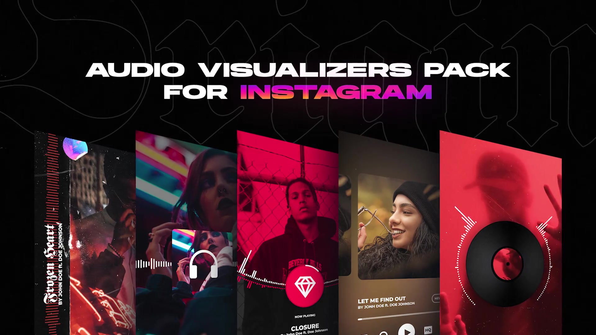 Origin — Instagram Stories music visualizer template pack for After Effects Videohive 38587352 After Effects Image 4