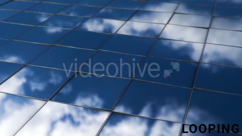 Oscillating Squares Reflecting Clouds - Download Videohive 14954436
