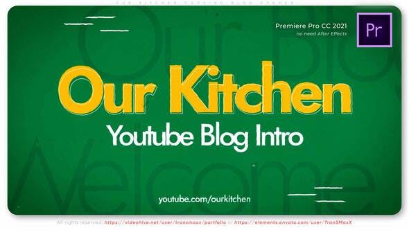 Our Kitchen. Cooking Blog Opener - 35904154 Download Videohive