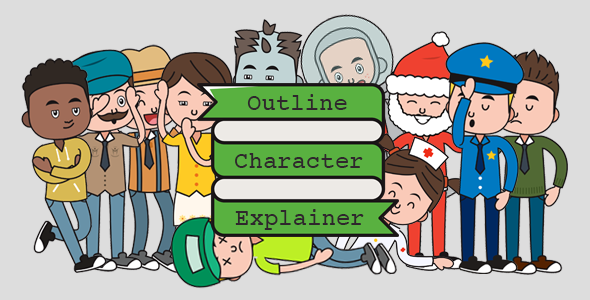 Outline Character Explainer Toolkit - Download Videohive 9318910