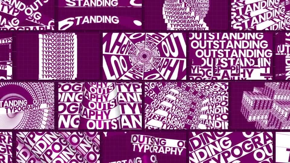 Outstanding Typography Videohive 32309448 After Effects Image 2