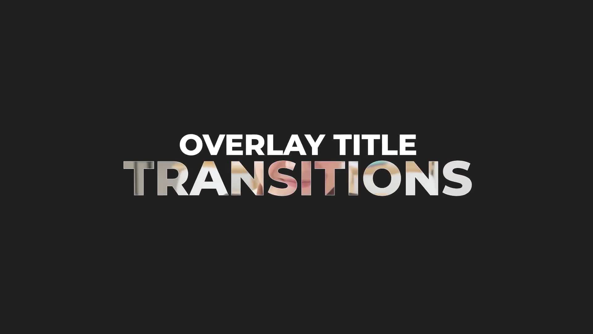 Overlay Title Transitions | Premiere Pro Videohive 38839713 Premiere Pro Image 1