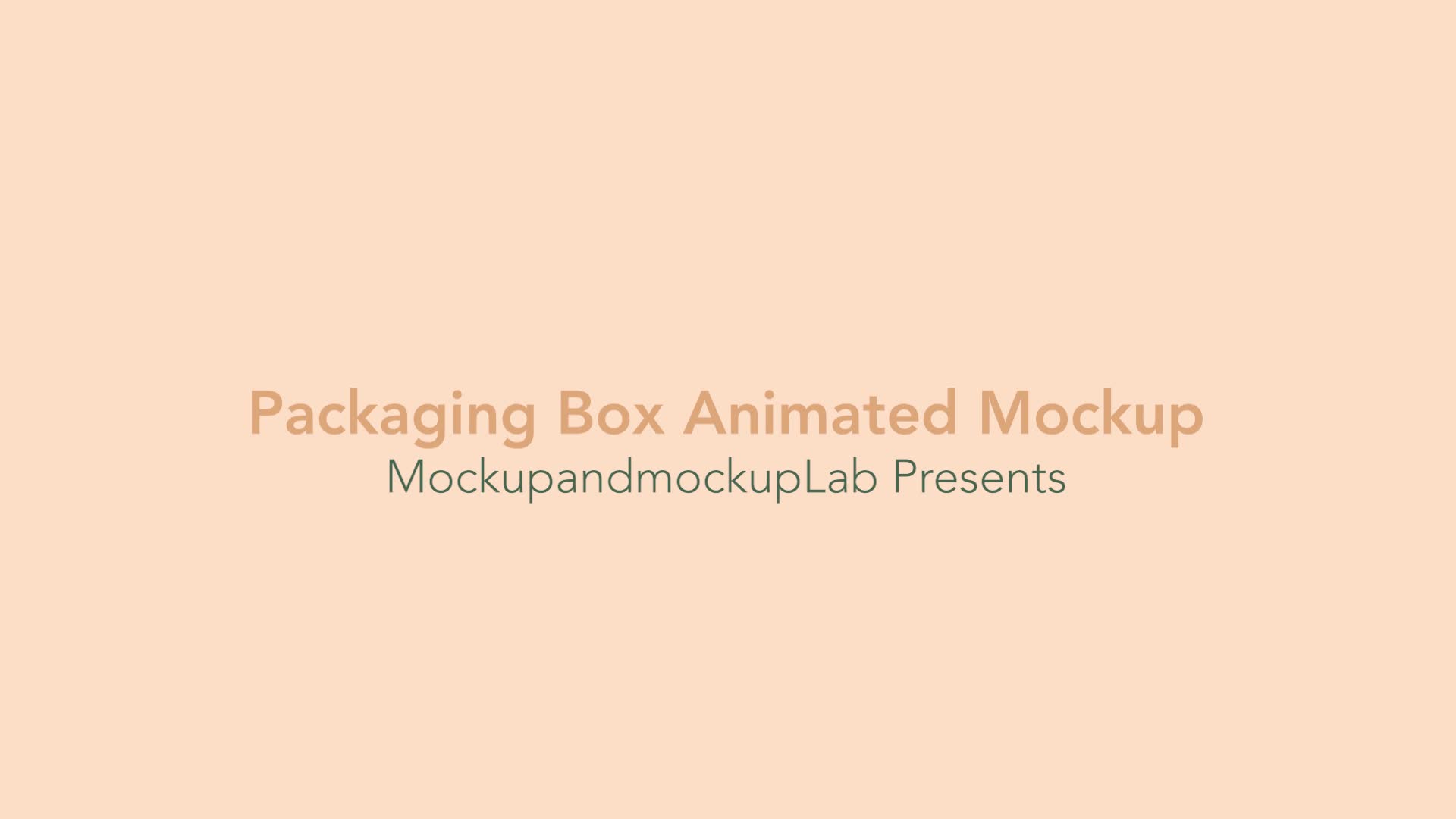 Packaging Box Animated Mockup Videohive 30950514 After Effects Image 1