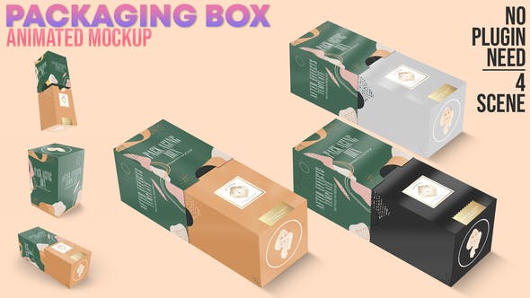 Packaging Box Animated Mockup - Download 30950514 Videohive