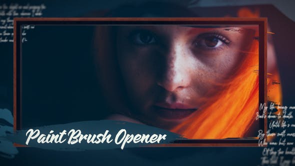 Paint Brush Dynamic Opener - 23646643 Download Videohive