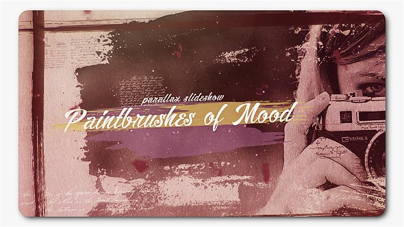 Paint Brushes of Mood Parallax Slideshow - Download Videohive 19766719