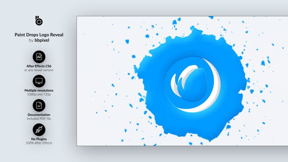 Paint Drop Logo Reveal - 30948454 Download Videohive