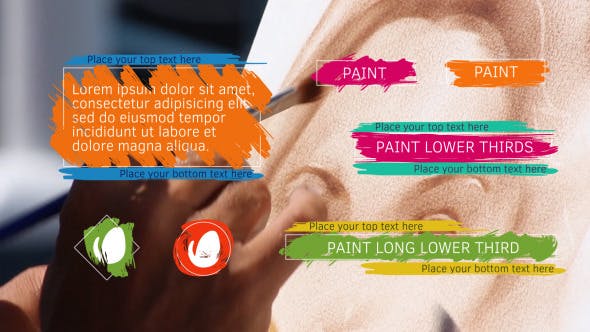 Paint Lower Thirds - 13106505 Videohive Download