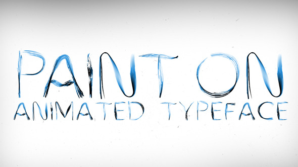 Paint On Animated Typeface - Download Videohive 11884797