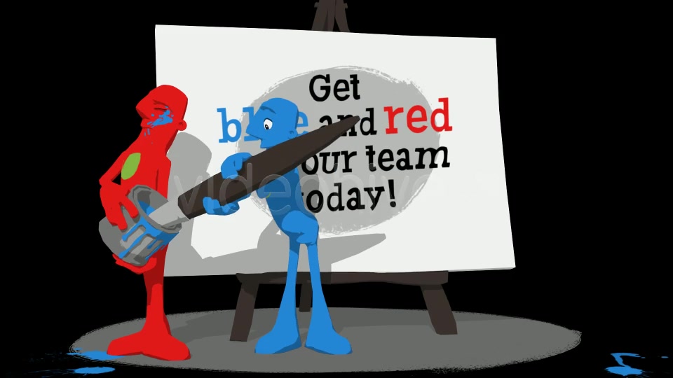 Paint Promo Featuring Blue & Red - Download Videohive 5112350
