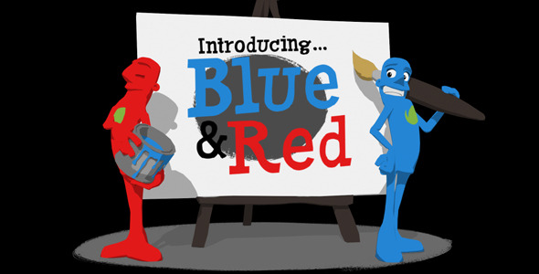 Paint Promo Featuring Blue & Red - Download Videohive 5112350