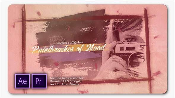 Paintbrushes of Mood Parallax Slideshow - 28155146 Download Videohive