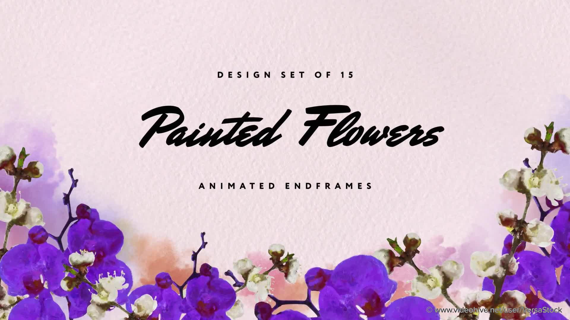 Painted Floral Vignettes 4K Videohive 35010026 Premiere Pro Image 1