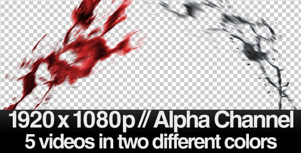 Paint/Liquid/Blood in Air Slow Motion 10 Videos  - Videohive 145451 Download