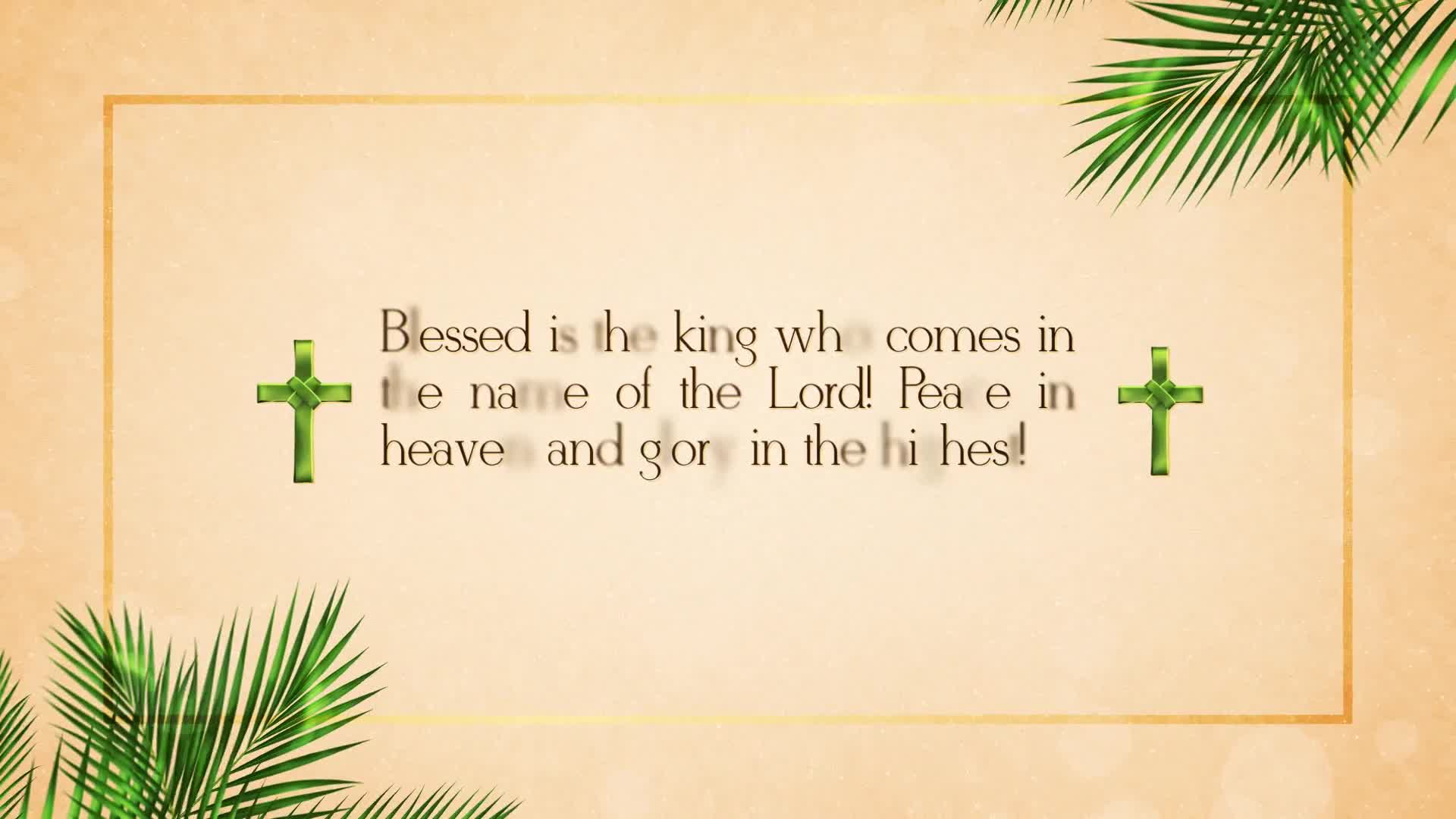 Palm Sunday Opener Videohive 36928358 After Effects Image 1