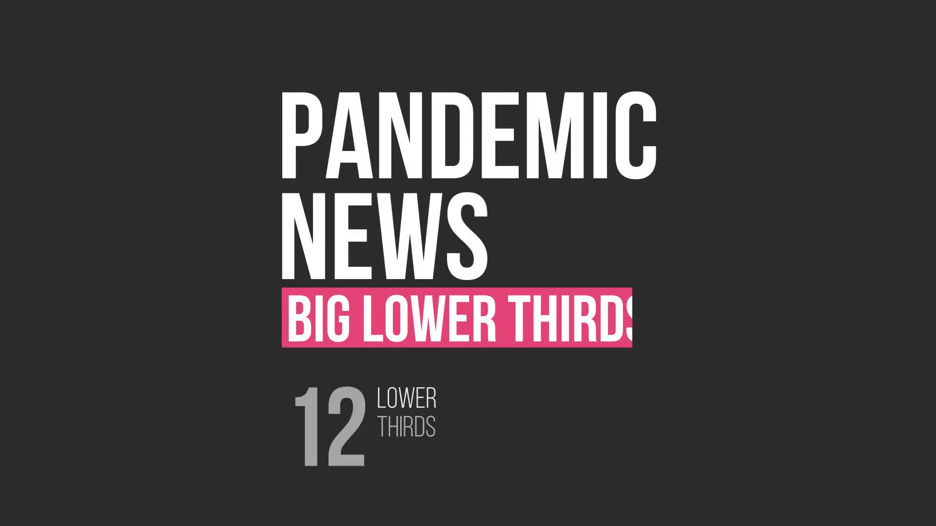 Pandemic News Big Lower Thirds Videohive 26144558 After Effects Image 1