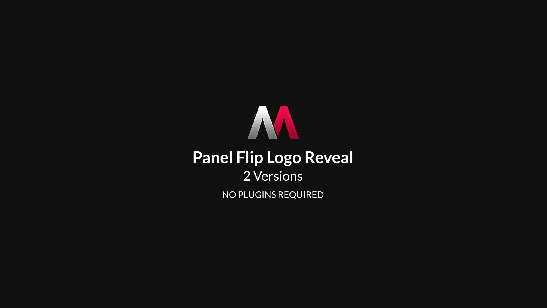 Panel Flip Logo Reveal Videohive 25447809 After Effects Image 1
