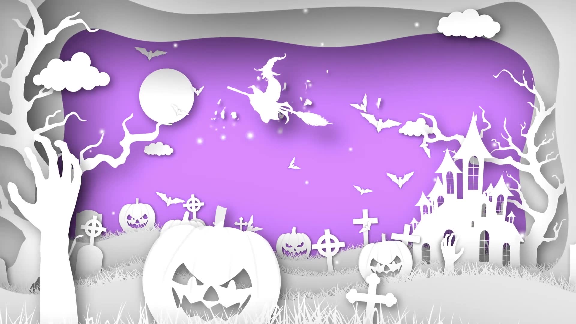 Paper Cut Halloween Wishes Videohive 34291649 After Effects Image 6