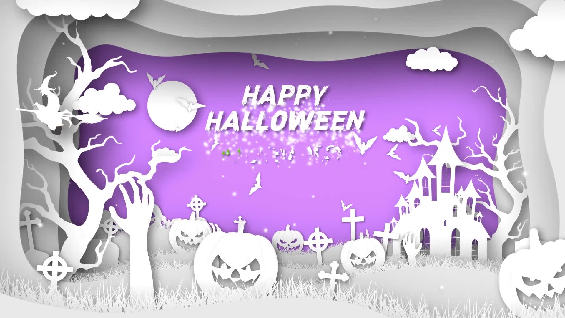 Paper Cut Halloween Wishes Videohive 34291649 After Effects Image 7