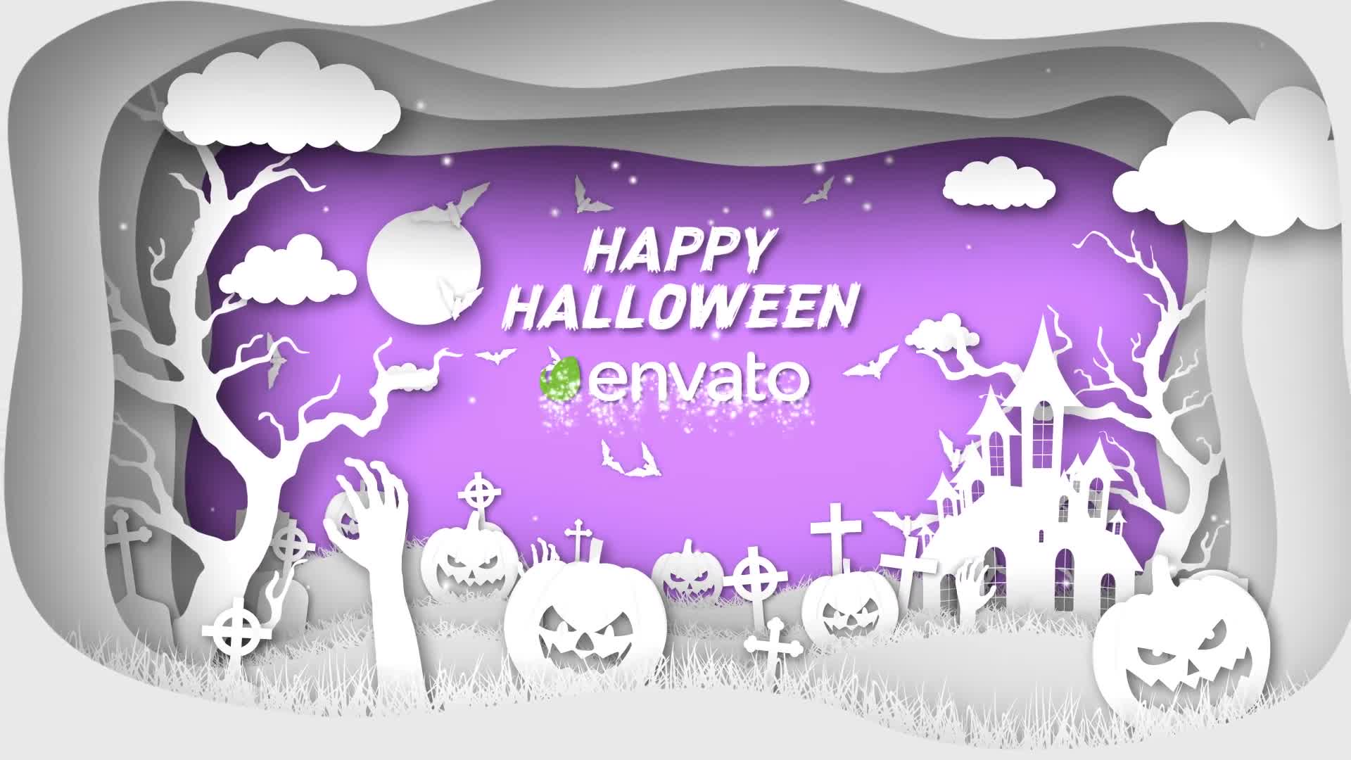 Paper Cut Halloween Wishes Videohive 34291649 After Effects Image 8