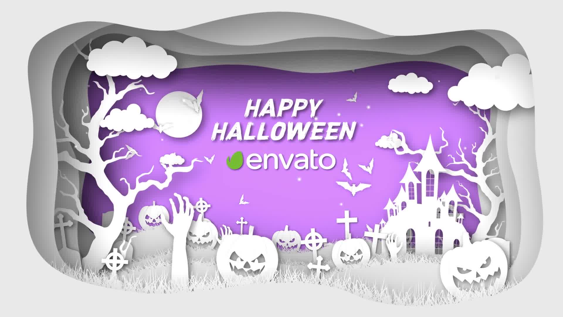 Paper Cut Halloween Wishes Videohive 34291649 After Effects Image 9