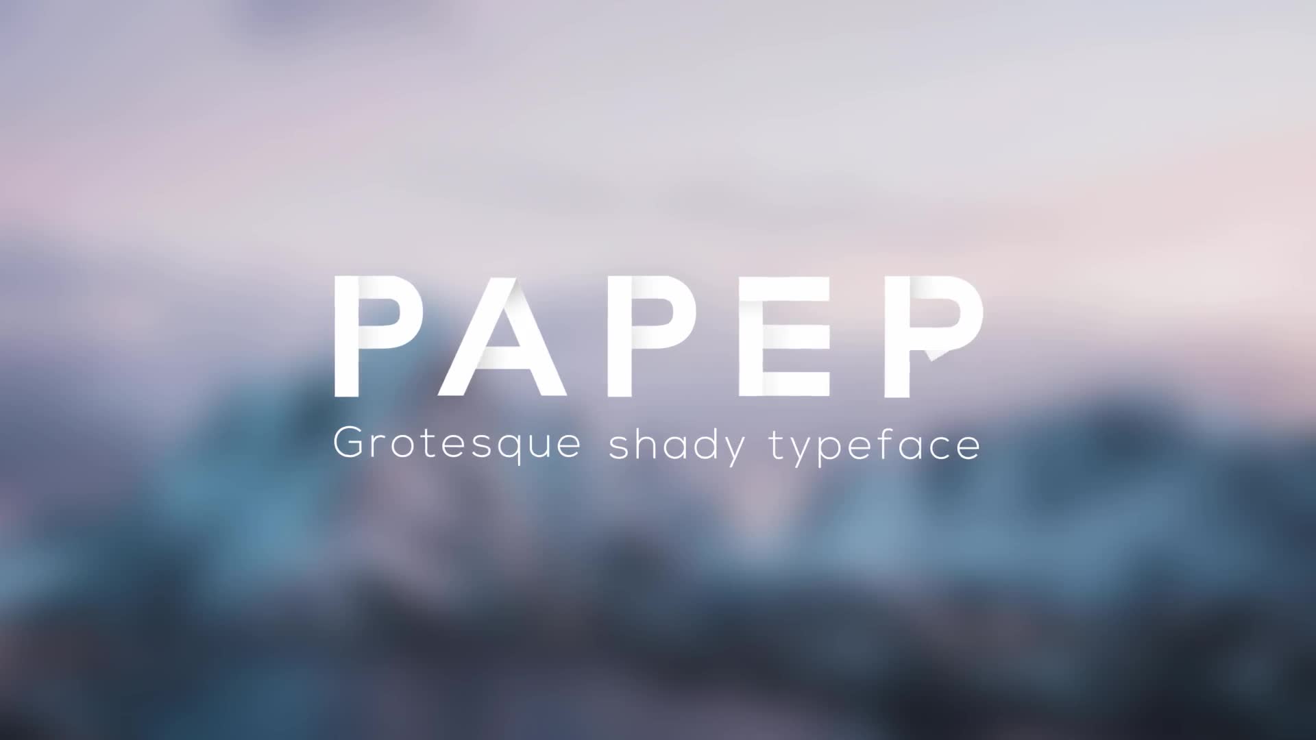 Paper Grotesque Shady Animated Typeface for Premiere - Download Videohive 21796247