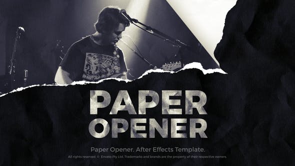 Paper Opener Music Opener - Download 33805164 Videohive