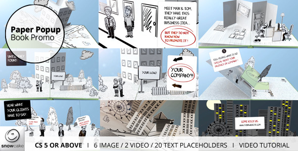 Paper Popup Book Promo - Download Videohive 4732597