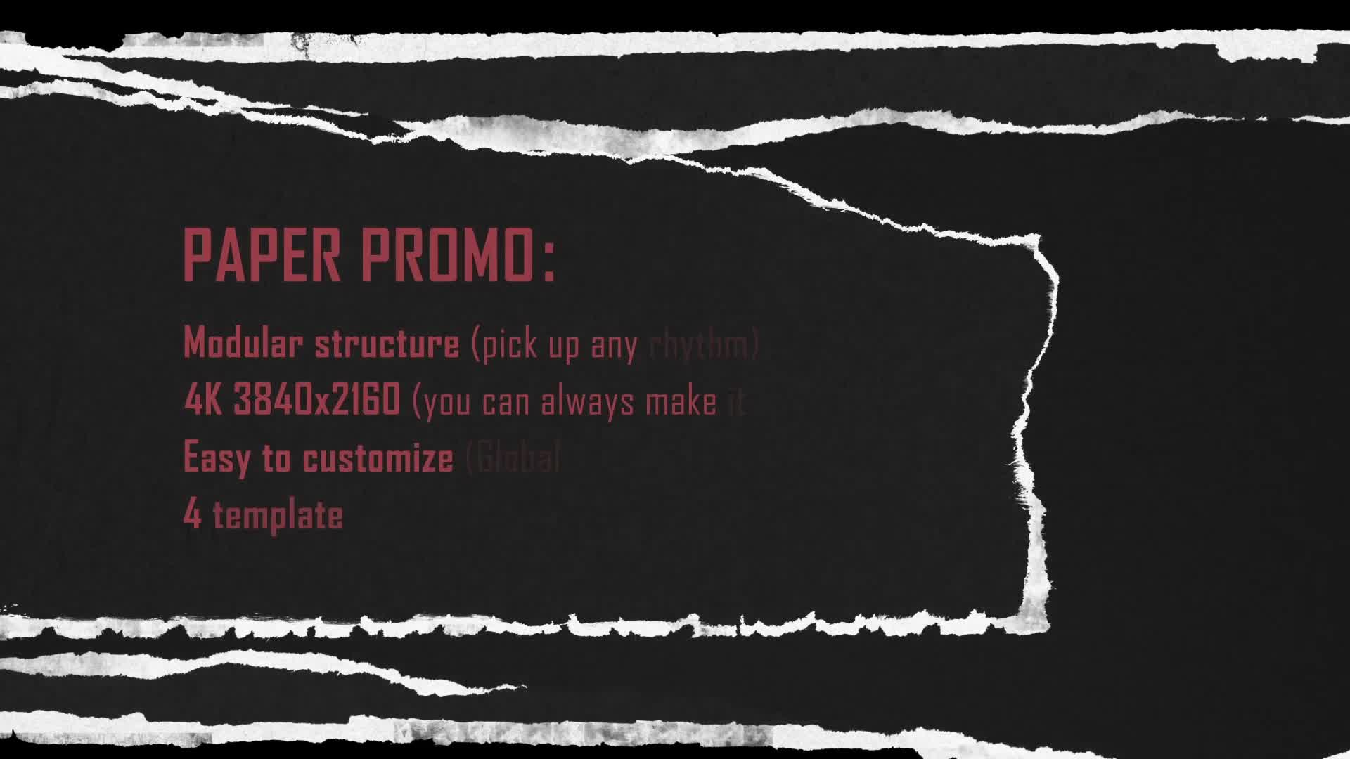 Paper Promo/ Stomp Typography/ Torn Newspaper Promotion/ Social Presentation Intro/ Drum Beat Rhythm Videohive 22564714 After Effects Image 1