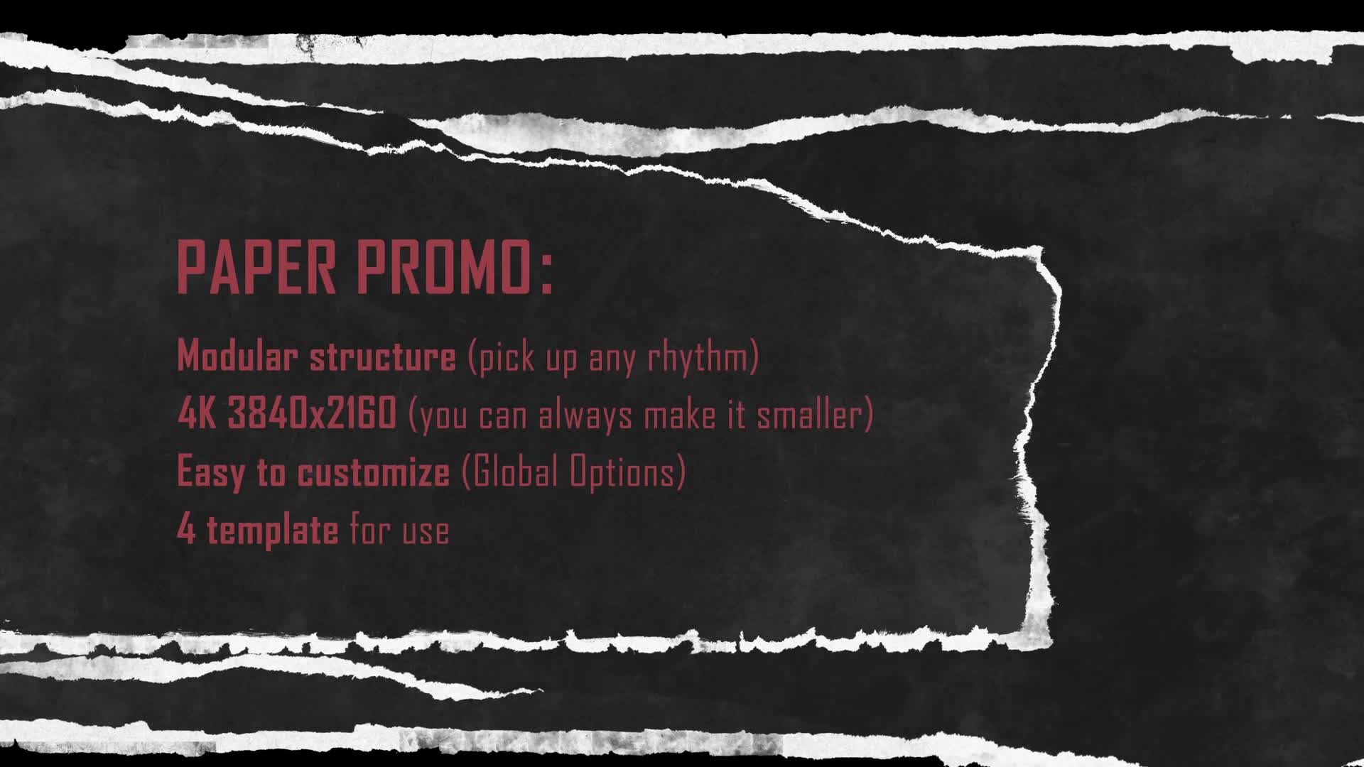 Paper Promo/ Stomp Typography/ Torn Newspaper Promotion/ Social Presentation Intro/ Drum Beat Rhythm Videohive 22564714 After Effects Image 2