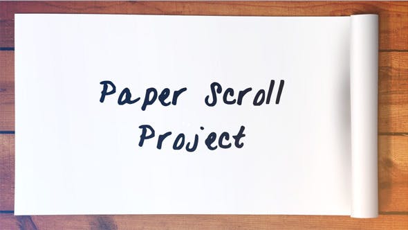 Paper Scroll Project - Download 8209845 Videohive