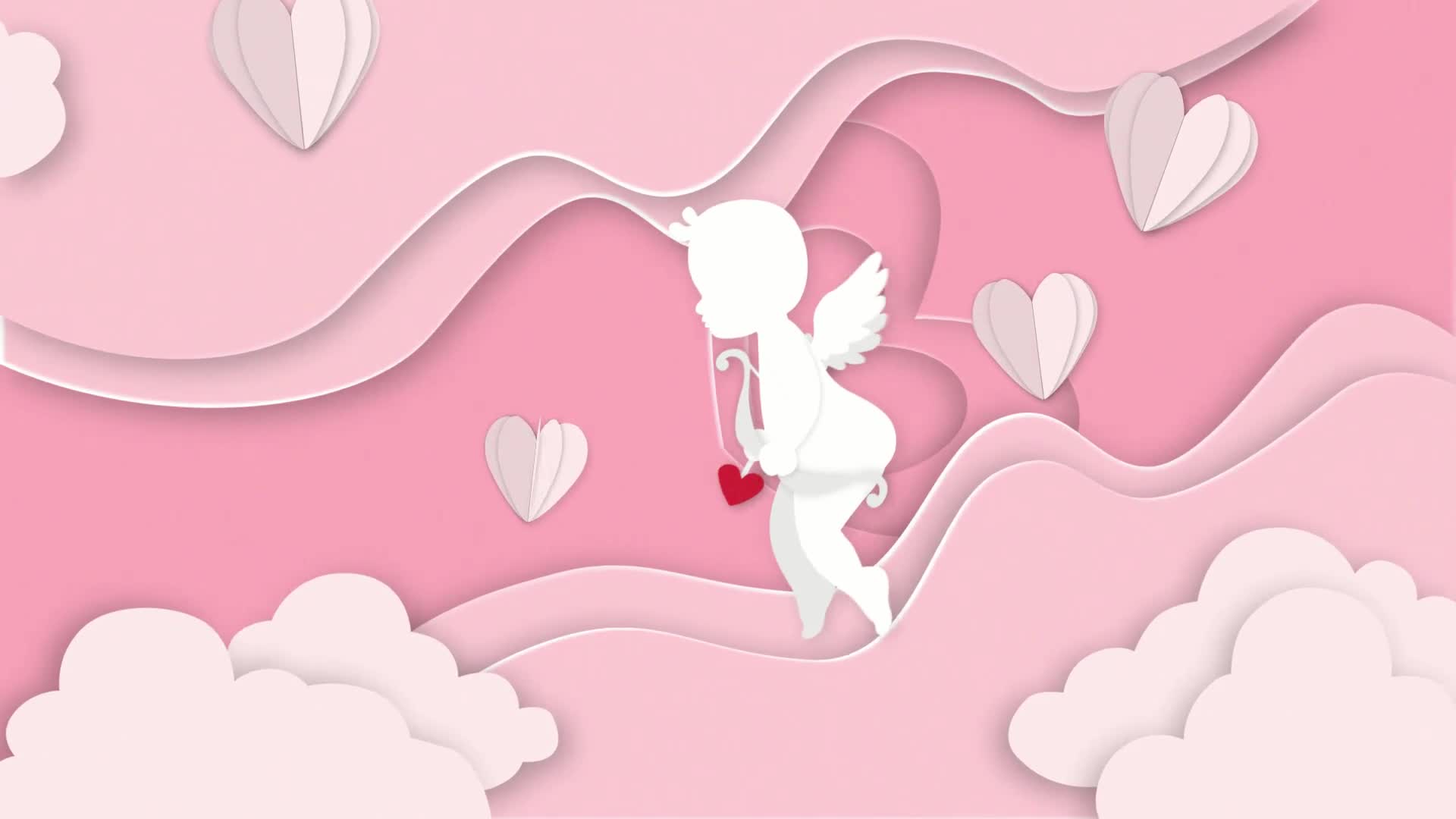 Papercut Valentine Day Greetings Videohive 35754420 After Effects Image 2