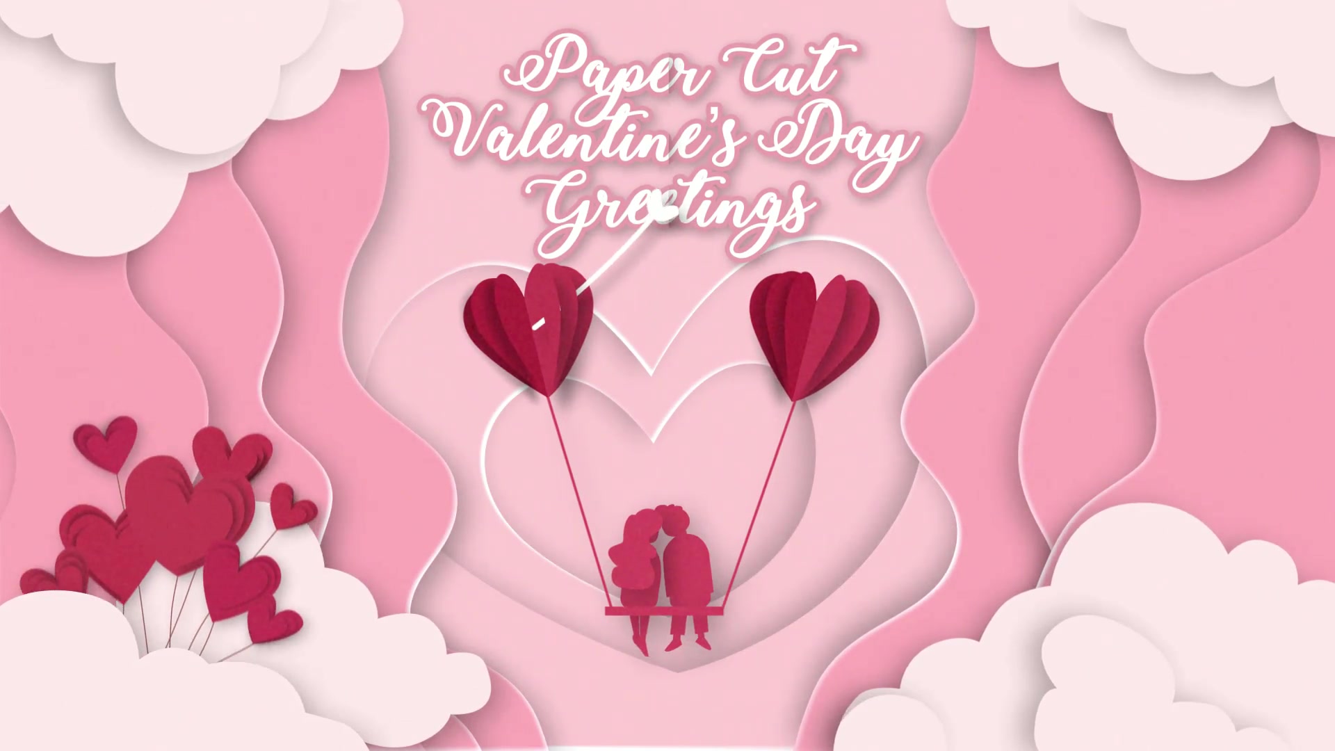 Papercut Valentine Day Greetings Videohive 35754420 After Effects Image 9