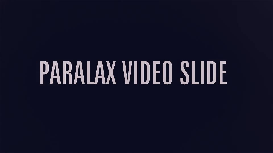 Parallax Video Slide - Download Videohive 10982940