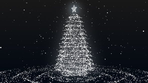 Particle Christmas Tree Background - Download 29348851 Videohive