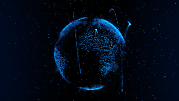 Particle Earth Hologram - Download Videohive 20619687