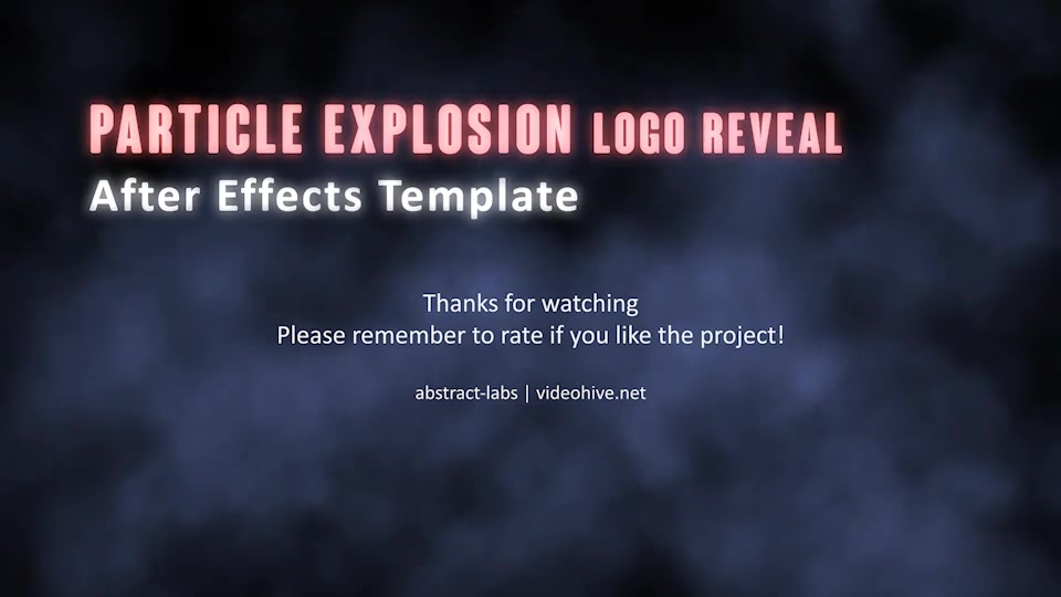 Particle Explosion Logo Reveal - Download Videohive 6060298