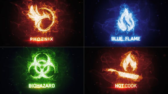 Particle Fire Energy Logo Reveal - Videohive Download 30471318